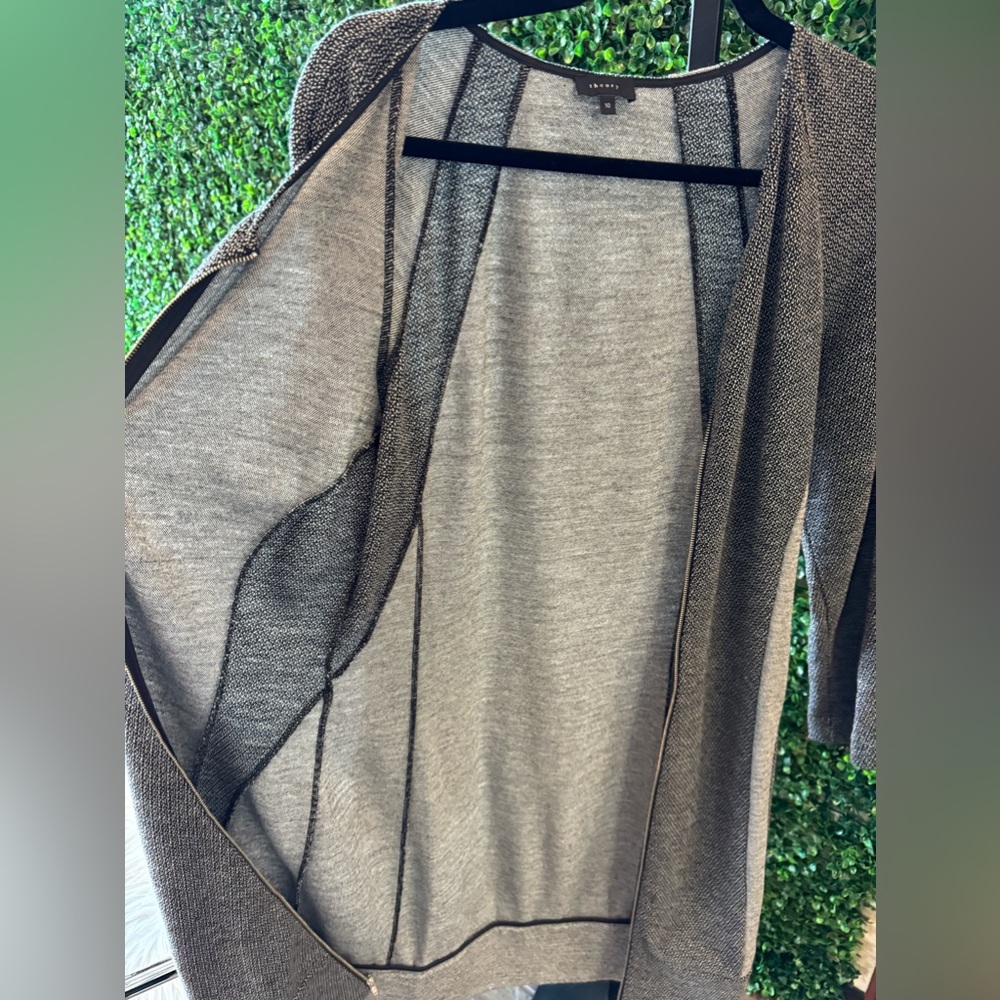 Theory Cheyenne Zipper Front Color Block Dress - image 4